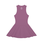 The Riviera Full-Zip Dress | White Logo | Padel y Pala