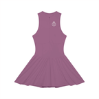 The Riviera Full-Zip Dress | White Logo | Padel y Pala