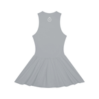 The Riviera Full-Zip Dress | White Logo | Padel y Pala