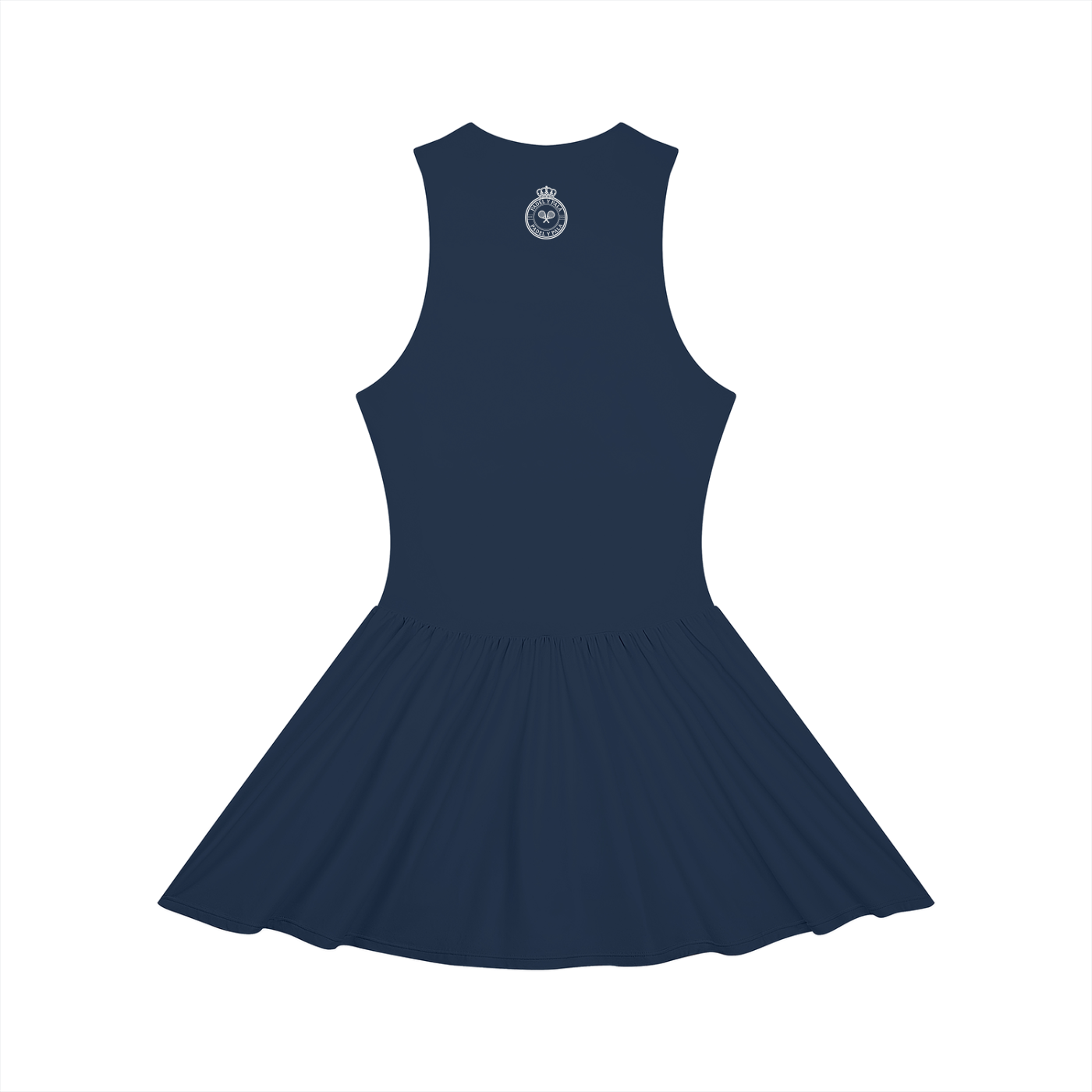 The Riviera Full-Zip Dress | White Logo | Padel y Pala