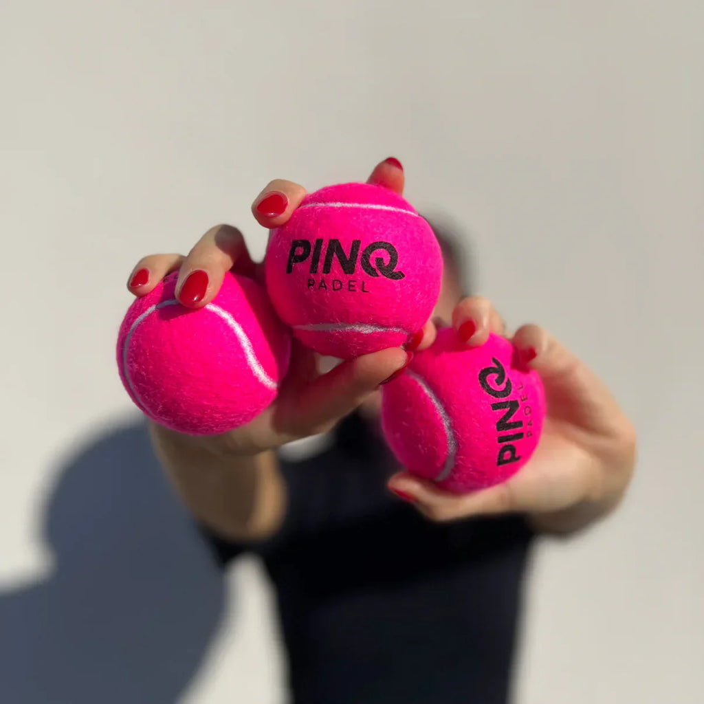 PINQ Pink Padel Balls | 1 Tube of 3 balls