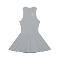 The Riviera Full-Zip Dress | White Logo | Padel y Pala