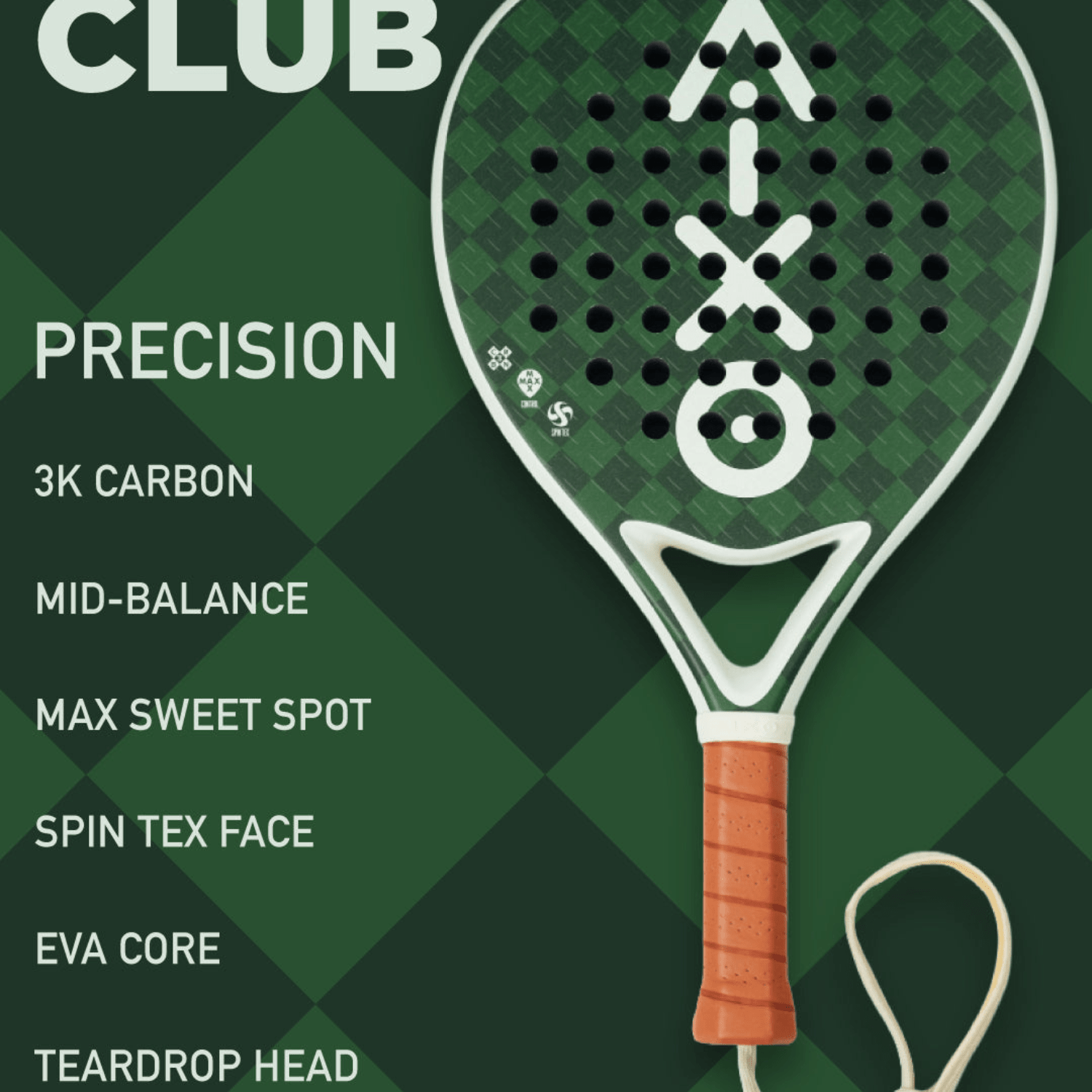 Aixo Country Club Padel Racket - 3k Carbon RL-B11 - Padel y Pala