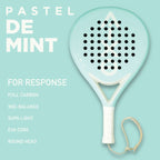 AIXO Pastel De Mint Padel Racket Full Carbon - Padel y Pala