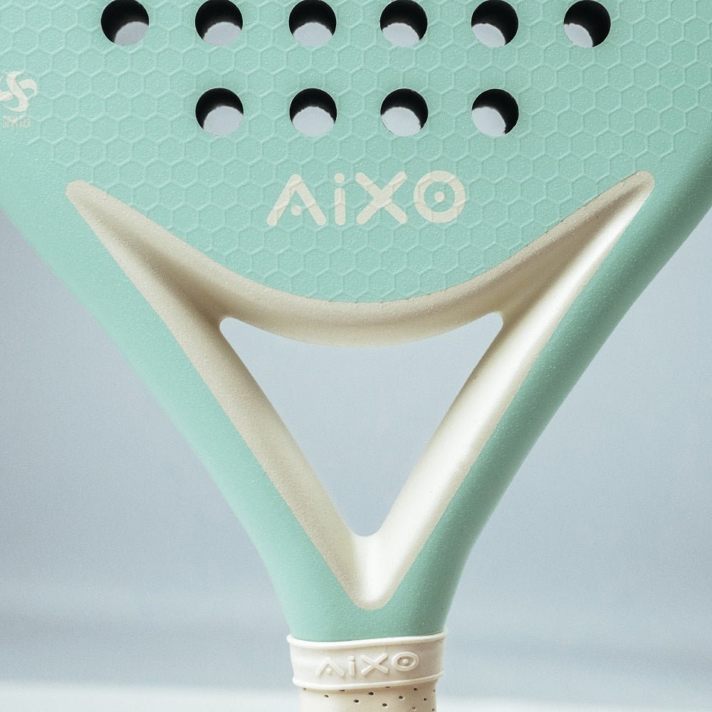 AIXO Pastel De Mint Padel Racket Full Carbon - Padel y Pala