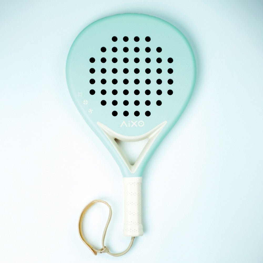 AIXO Pastel De Mint Padel Racket Full Carbon - Padel y Pala
