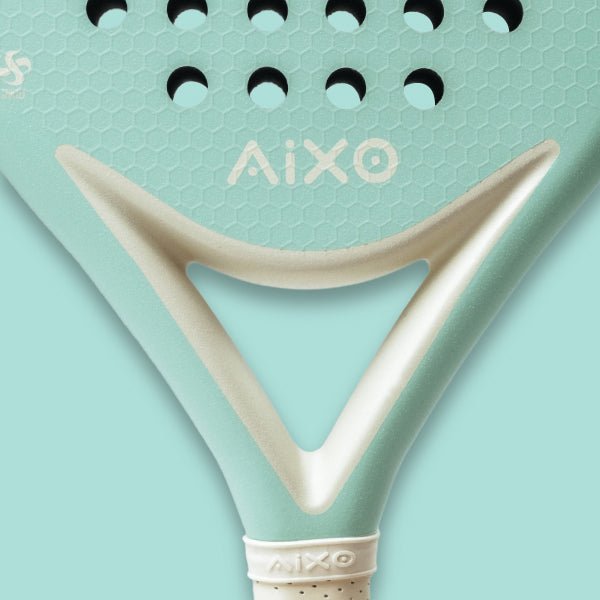 AIXO Pastel De Mint Padel Racket Full Carbon - Padel y Pala
