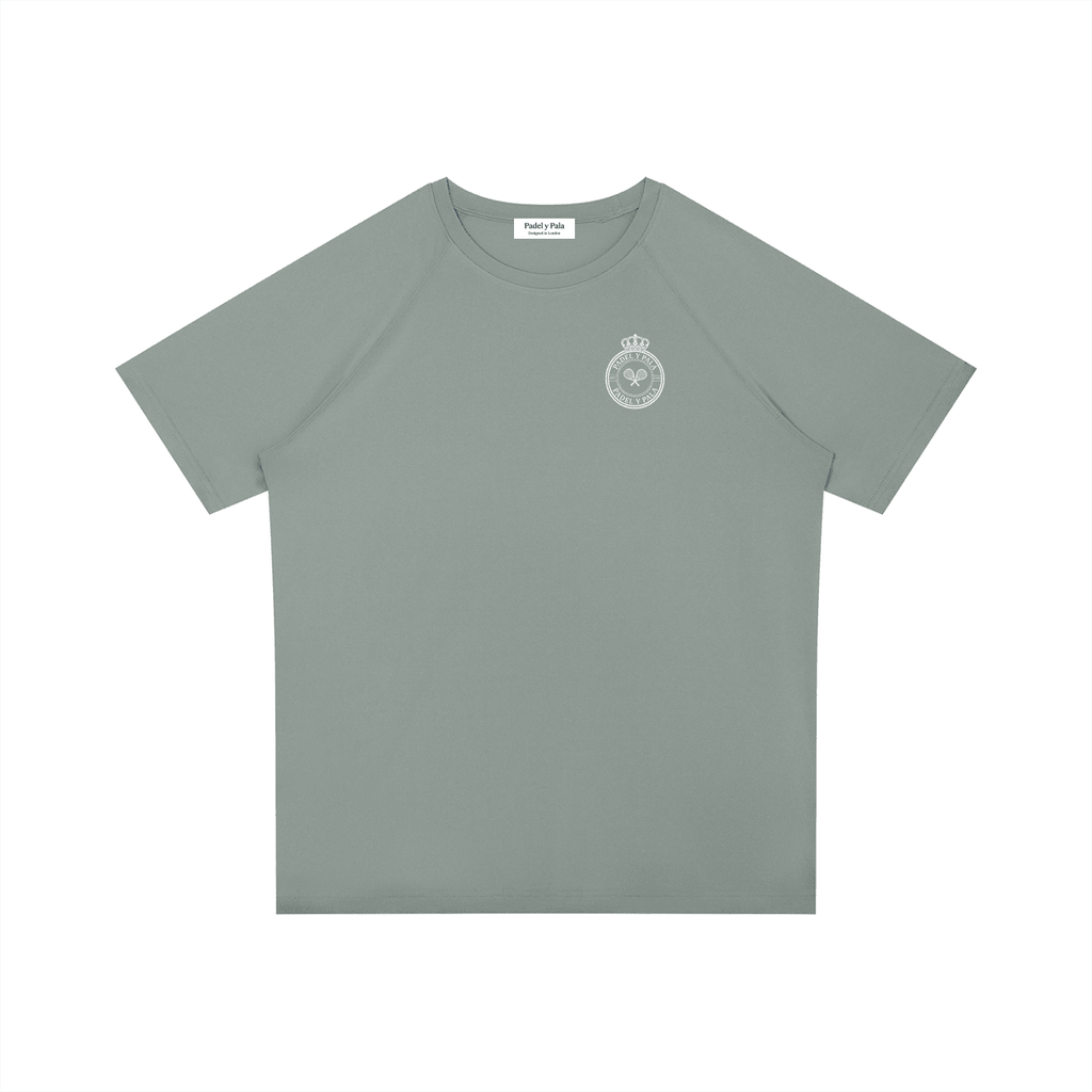 The Baseline Tee | White Logo | Padel y Pala - Padel y Pala