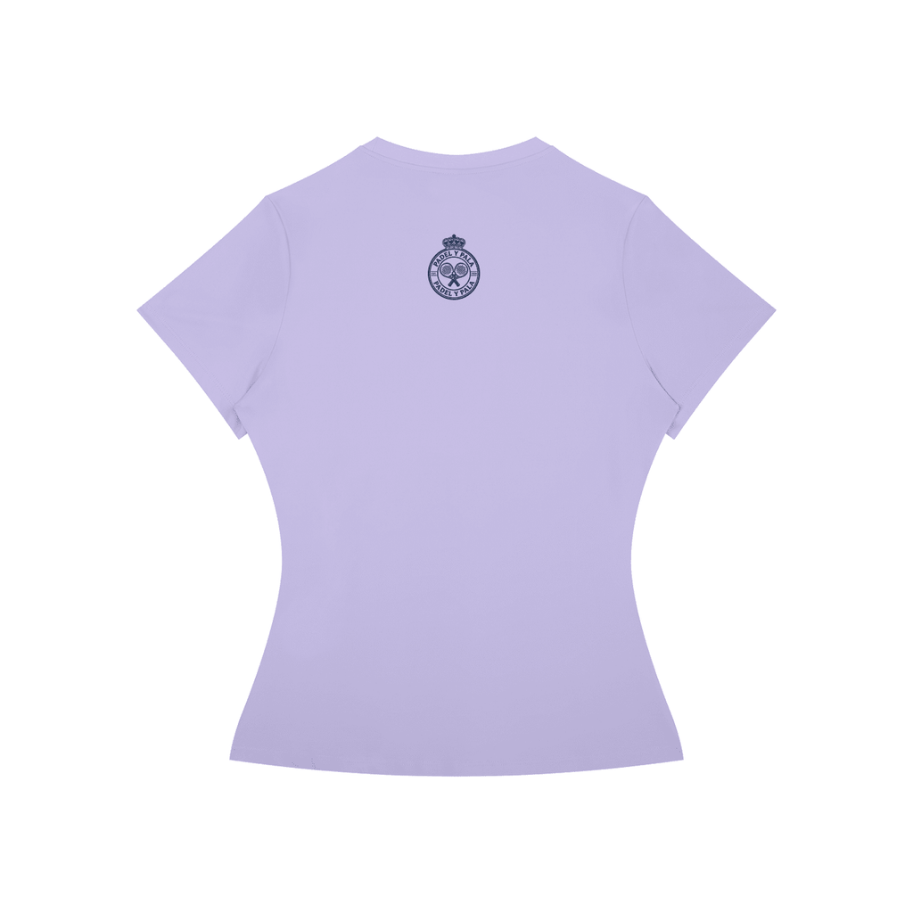 The Baseline Tee (Women's) | Blue Logo | Padel y Pala - Padel y Pala