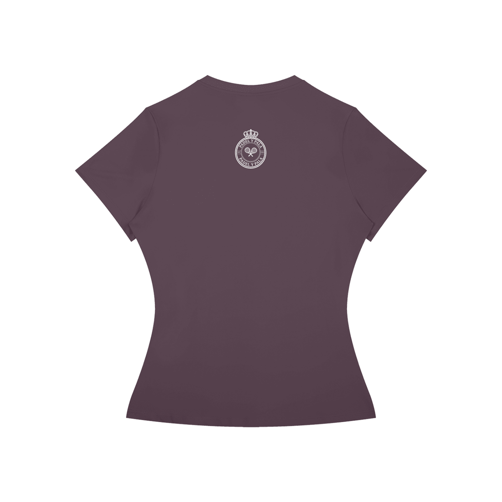 The Baseline Tee (Women's) | White Logo | Padel y Pala - Padel y Pala