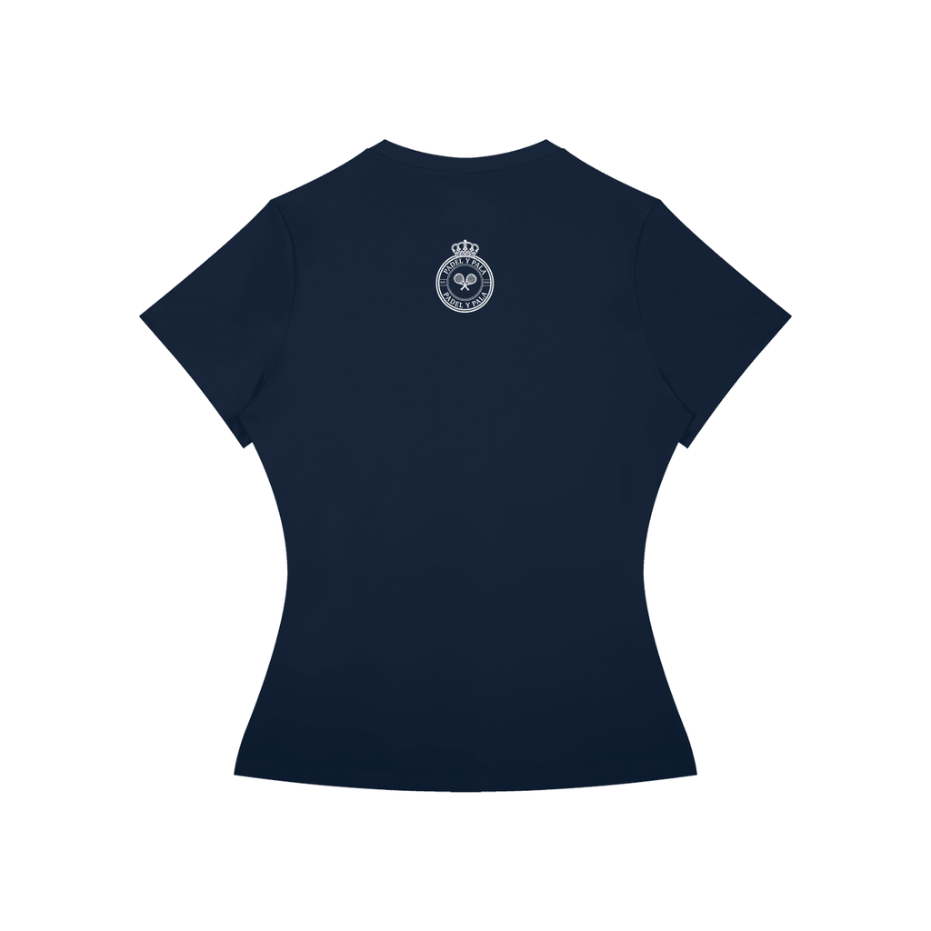 The Baseline Tee (Women's) | White Logo | Padel y Pala - Padel y Pala