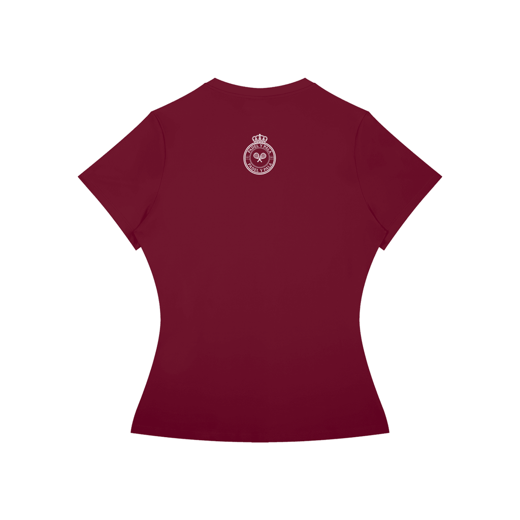 The Baseline Tee (Women's) | White Logo | Padel y Pala - Padel y Pala