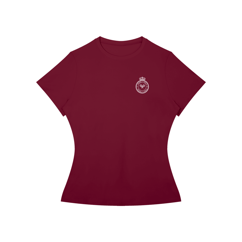 The Baseline Tee (Women's) | White Logo | Padel y Pala - Padel y Pala