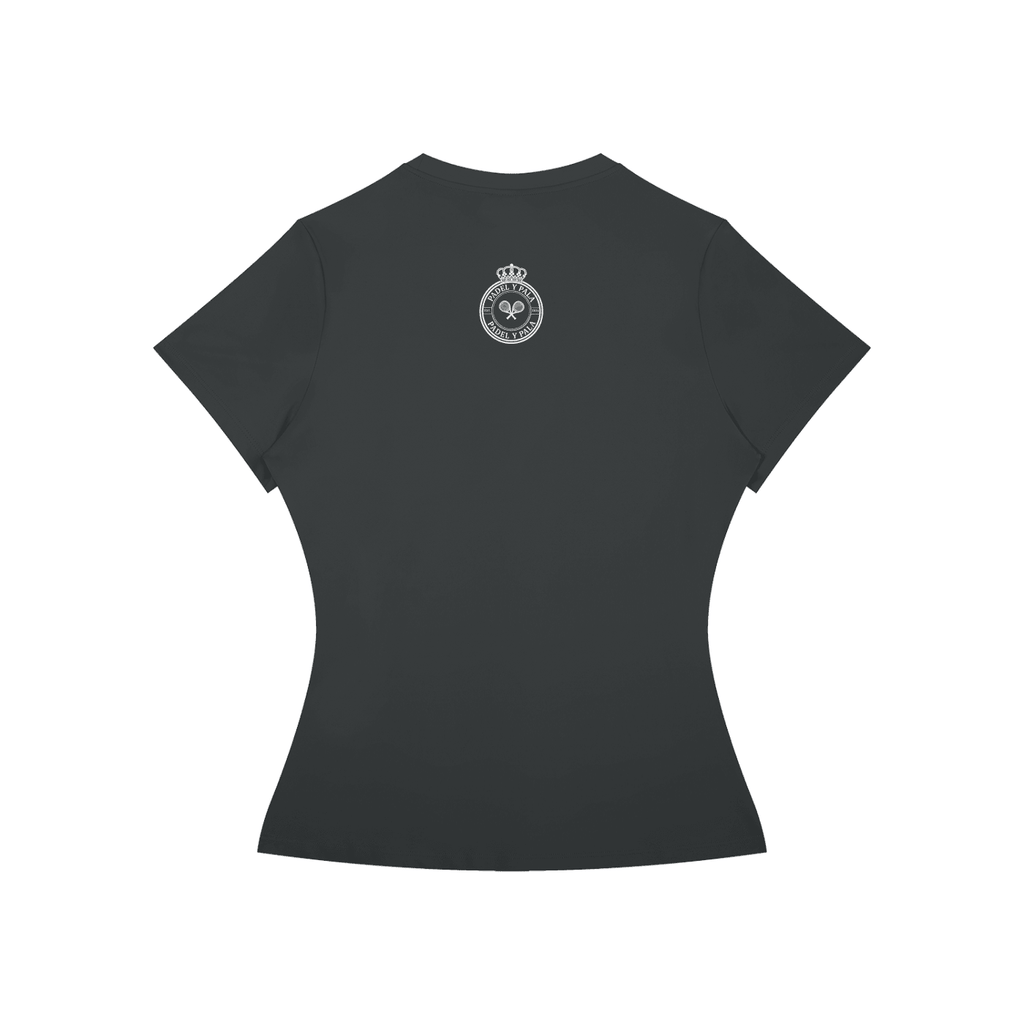 The Baseline Tee (Women's) | White Logo | Padel y Pala - Padel y Pala