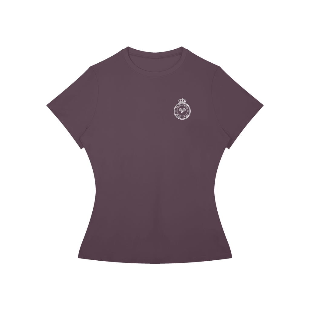 The Baseline Tee (Women's) | White Logo | Padel y Pala - Padel y Pala