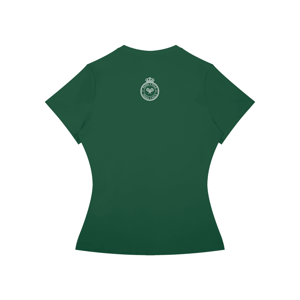 The Baseline Tee (Women's) | White Logo | Padel y Pala - Padel y Pala