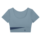 The Contour Crop Top | The Contour Collection | Blue Logo | Padel y Pala - Padel y Pala