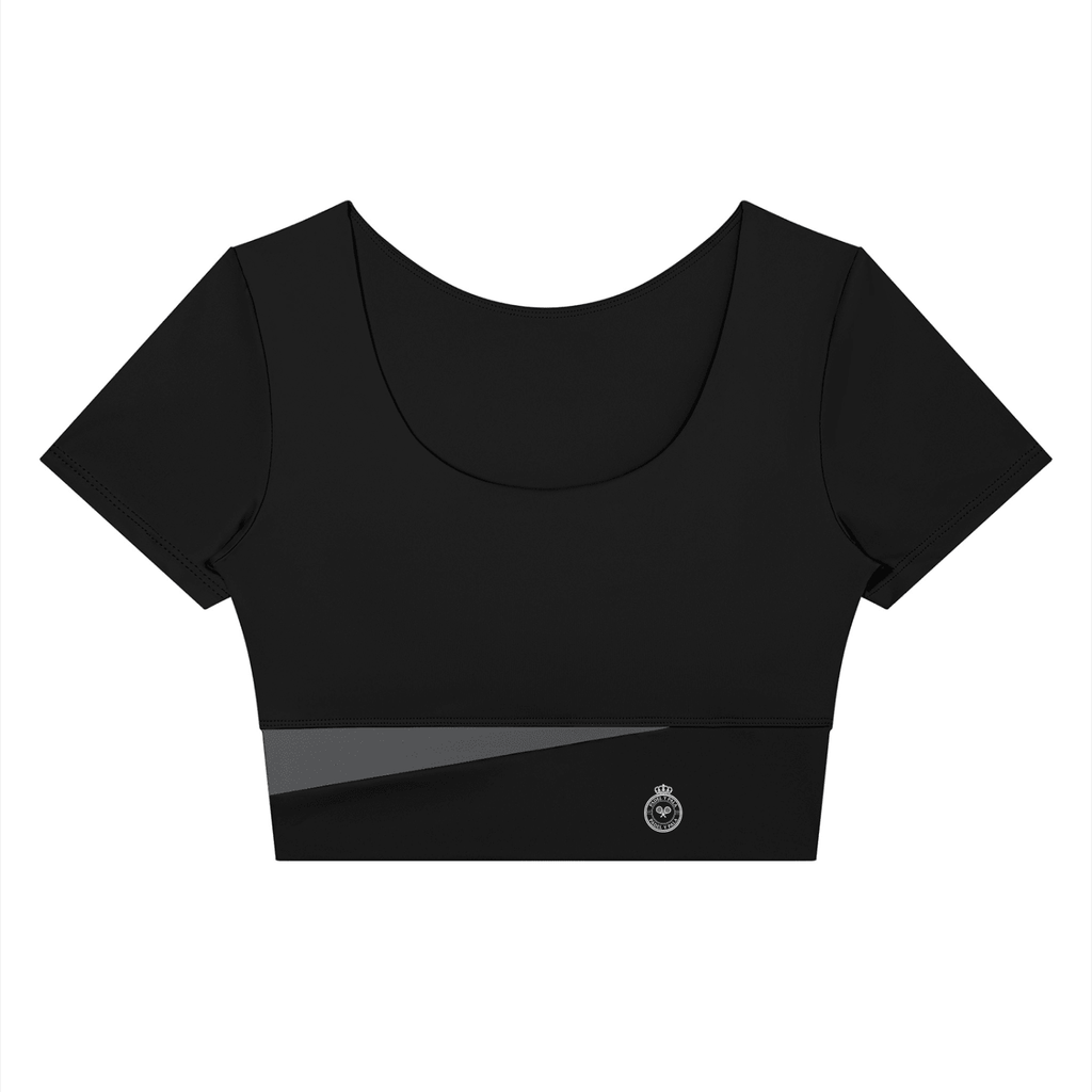 The Contour Crop Top | The Contour Collection | White Logo | Padel y Pala - Padel y Pala