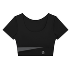 The Contour Crop Top | The Contour Collection | White Logo | Padel y Pala - Padel y Pala
