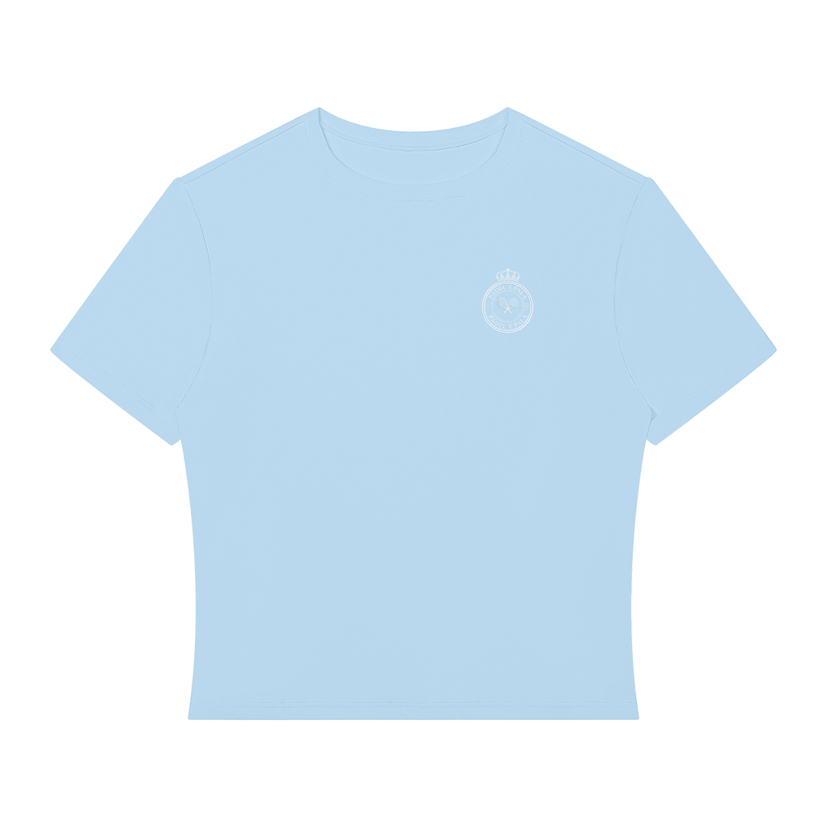 The Crop Shot | White Logo | Padel y Pala - Padel y Pala