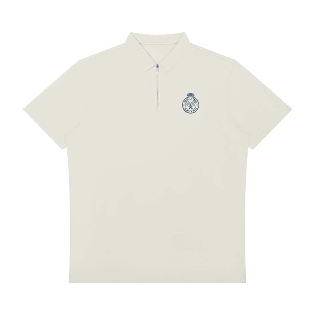 The Match-Day Quarter-Zip Polo | Blue Logo | Padel y Pala - Padel y Pala