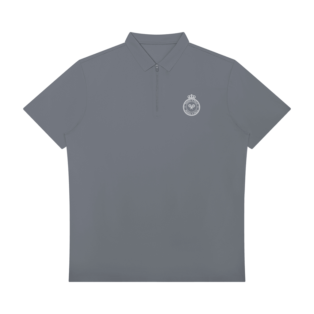 The Match-Day Quarter-Zip Polo | White Logo | Padel y Pala - Padel y Pala