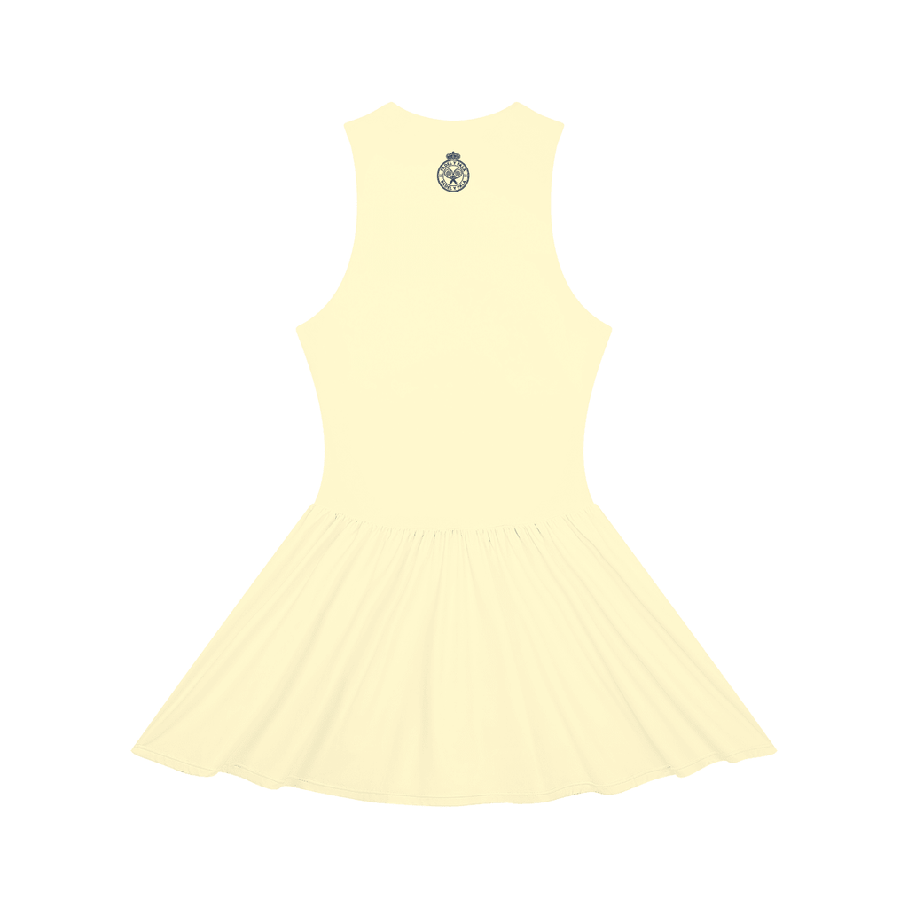 The Riviera Full-Zip Dress | Blue Logo | Padel y Pala - Padel y Pala