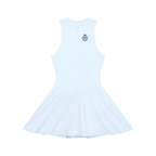 The Riviera Full-Zip Dress | Blue Logo | Padel y Pala - Padel y Pala