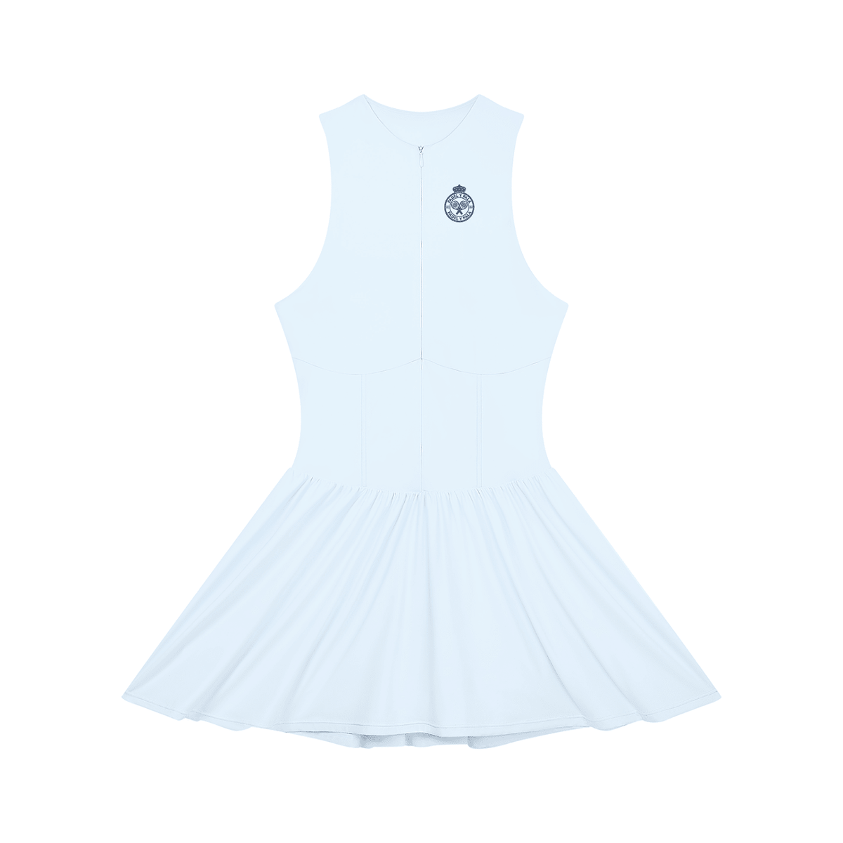 The Riviera Full-Zip Dress | Blue Logo | Padel y Pala - Padel y Pala