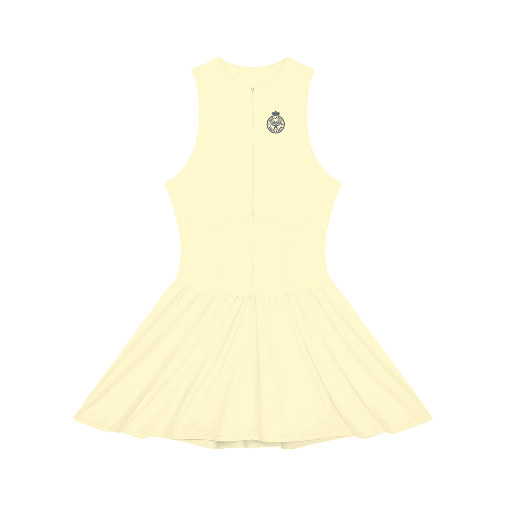 The Riviera Full-Zip Dress | Blue Logo | Padel y Pala - Padel y Pala