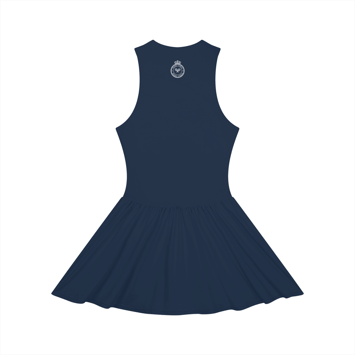 The Riviera Full-Zip Dress | White Logo | Padel y Pala - Padel y Pala