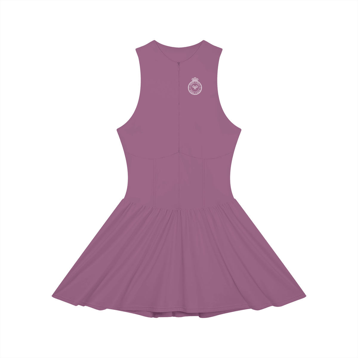 The Riviera Full-Zip Dress | White Logo | Padel y Pala - Padel y Pala